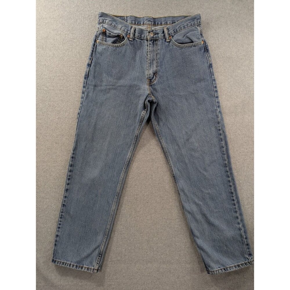 Levis 550 Jeans Mens Size 34x32 Blue Relaxed Straight Comfort Grunge Skater Y2K